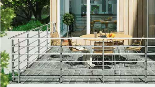 Wire Balustrade Systems  Patio deck designs, Balcony railing