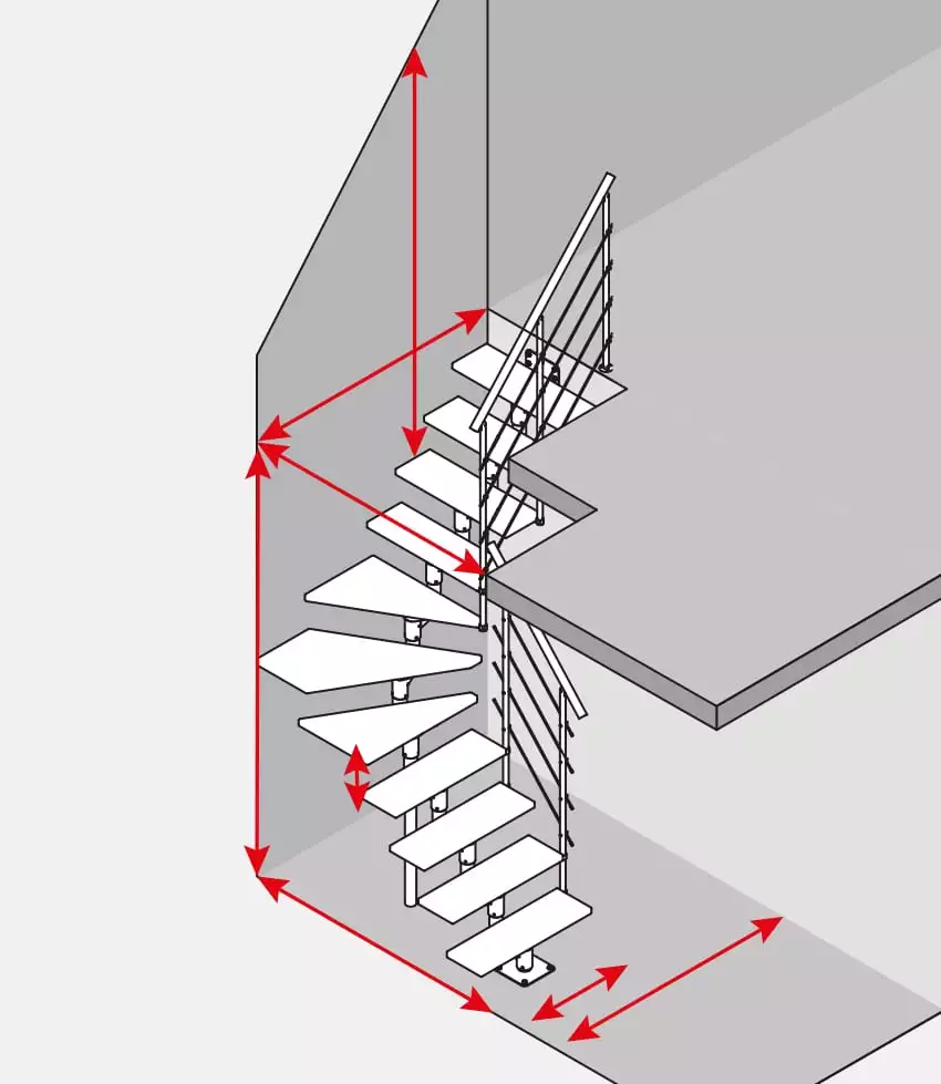 How To Make or Build A Winder Shaped Staircase - Free Stair Calculator -  Part 6b