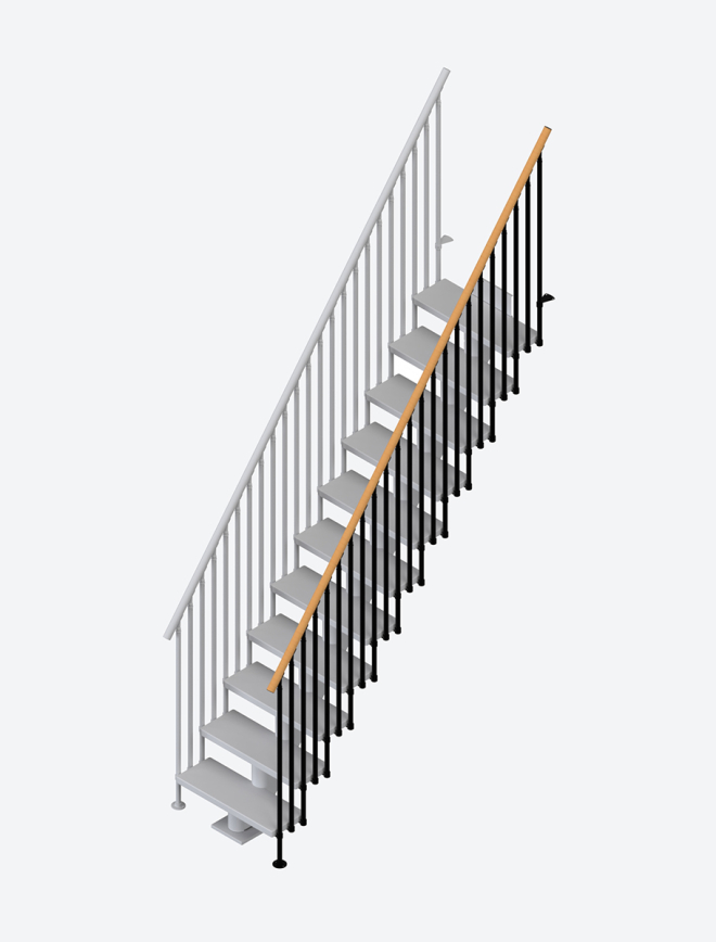 Additional staircase banister CLASSIC 3 Anthracite, RAL 7016 Test123