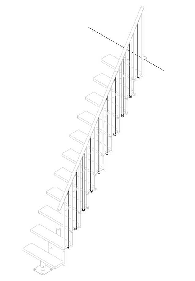 Middle baluster pack DALLAS staircase