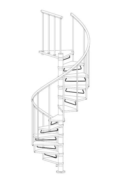 Riser bars for spiral stairs, 12 pcs  Test123