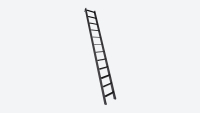 Mezzanine ladder Black, RAL 9005 Test123