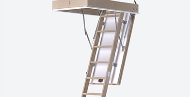 loft ladders with sandwich construction