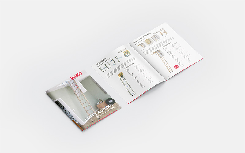 Loft ladder brochure from DOLLE for UK Market