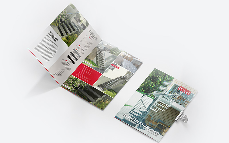 Outdoor staircase brochure from DOLLE