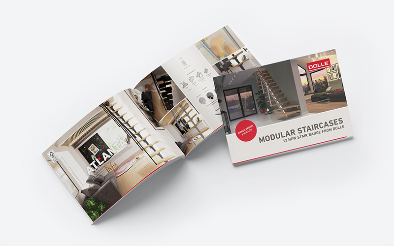 Space saving modular stair brochure from DOLLE