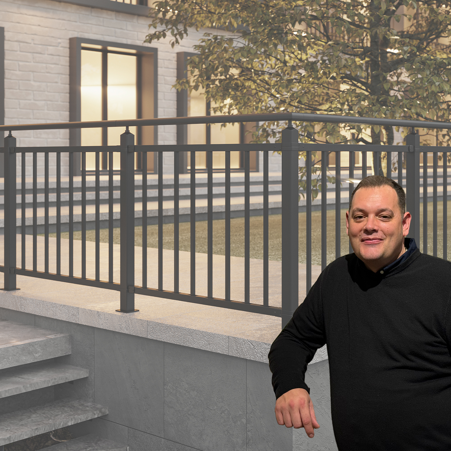 Here is James our balustrade expert