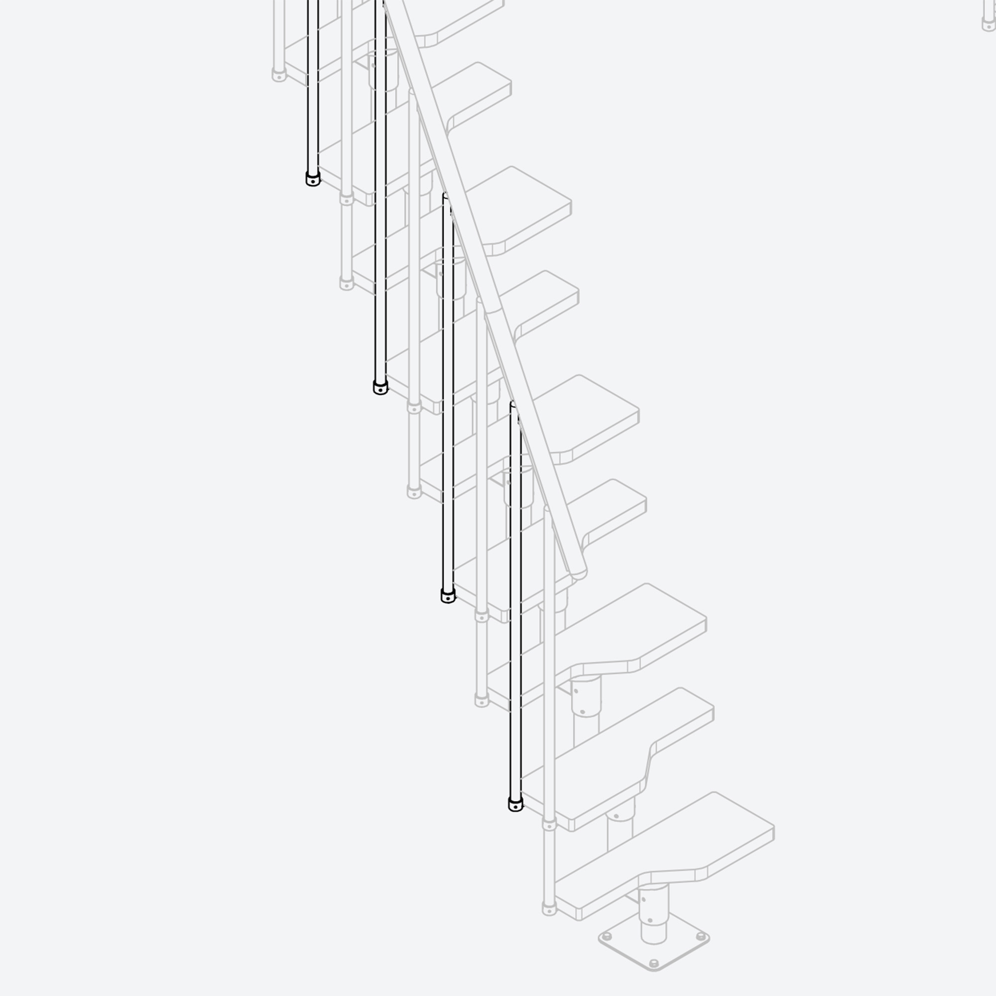 Landing banister for open floor upstair bedroom